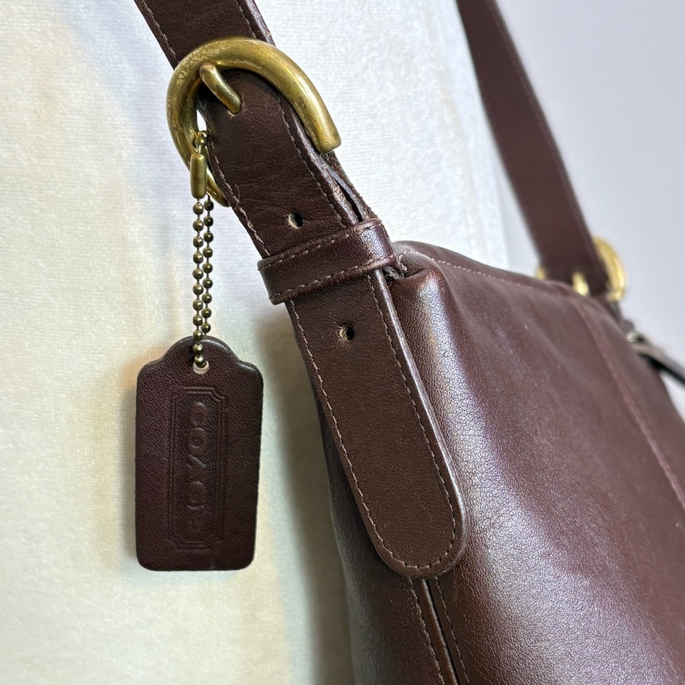COACH 4130 Vintage 1995 McDougal Leather Bucket Bag Crossbody Purse USA - Picture 3 of 16